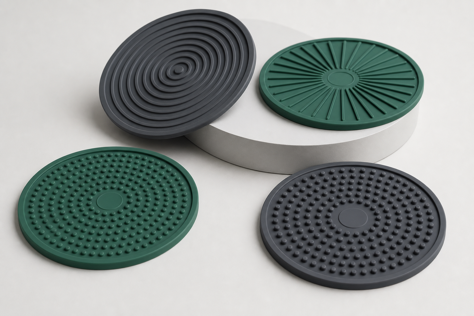 round lick mats.
